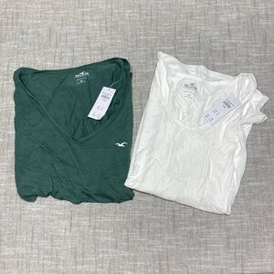 NWT Hollister Must Have Collection 2 Shirts XL